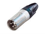 1' Mic cable 24 AWG Thin Profile STUDIO-FLEX Nickel/Silver