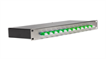 Fiber Splice Enclosure Stainless Steel 1RU 1x12 SC/APC, Splice components included