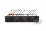 Male DT12 Breakout panel pre-wired parallel with Edac Plugs