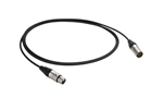 1' Mic cable 24 AWG Thin Profile STUDIO-FLEX Nickel/Silver
