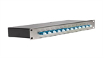 Fiber Splice Enclosure Stainless Steel 1RU 1x12 SC, Splice components included
