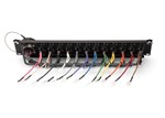 Male DT12 Breakout panel pre-wired parallel with Edac Plugs