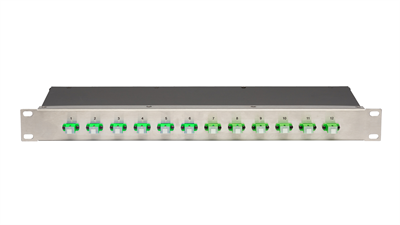 Fiber Splice Enclosure Stainless Steel 1RU 1x12 SC/APC, Splice components included