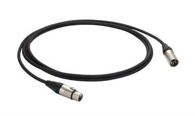 1' Mic cable 24 AWG Extra-Flexible, Quad: Nickel/Silver - Mink4