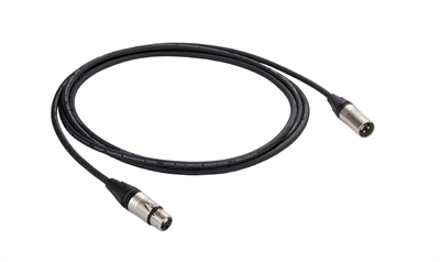 1' Mic cable 20 AWG Extra-Flexible, Heavy Duty FieldFlex FXLR-MXLR Nickel/Silver - FF220 cable