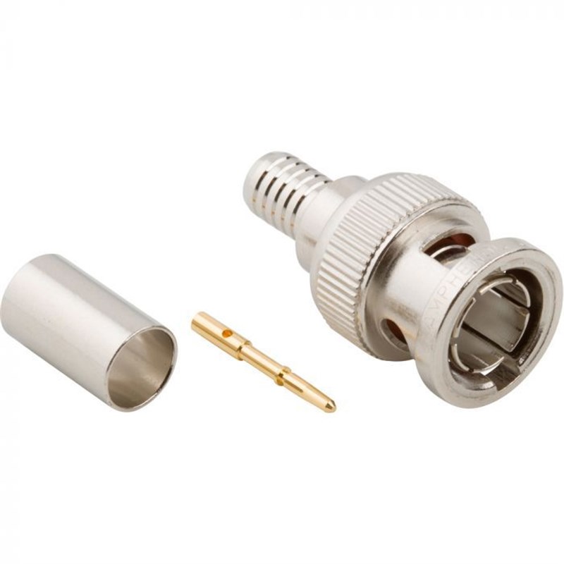 Amphenol BNC Straight Crimp Plug for RG59 75 Ohm - 031-70008