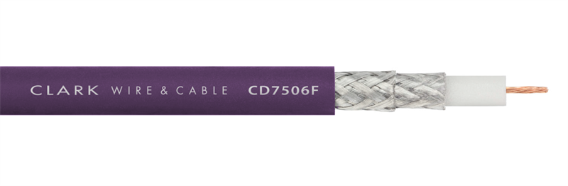 RG6 HD/SDI Coax: Ultra-Flexible - CD7506F-Purple