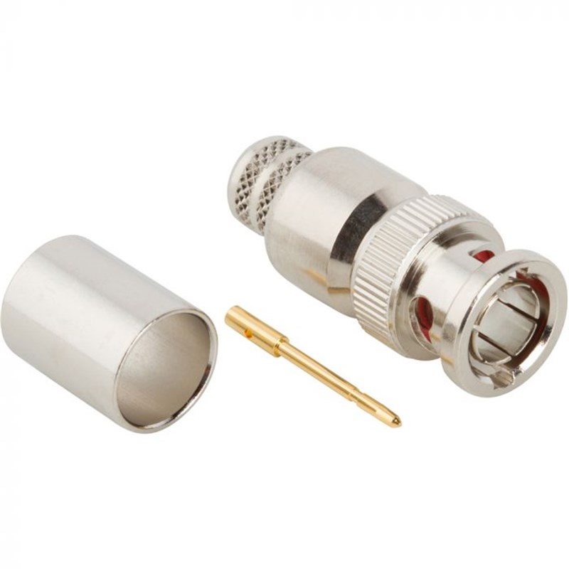 Amphenol BNC Straight Crimp Plug for RG11 Solid 75 Ohm - 112576