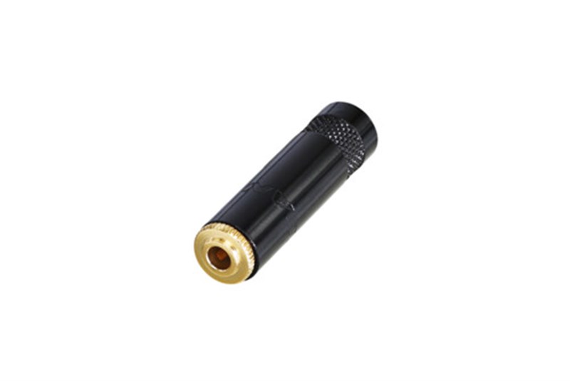 Jack 3.5mm Stereo Solder Black/Gold - NYS240BG